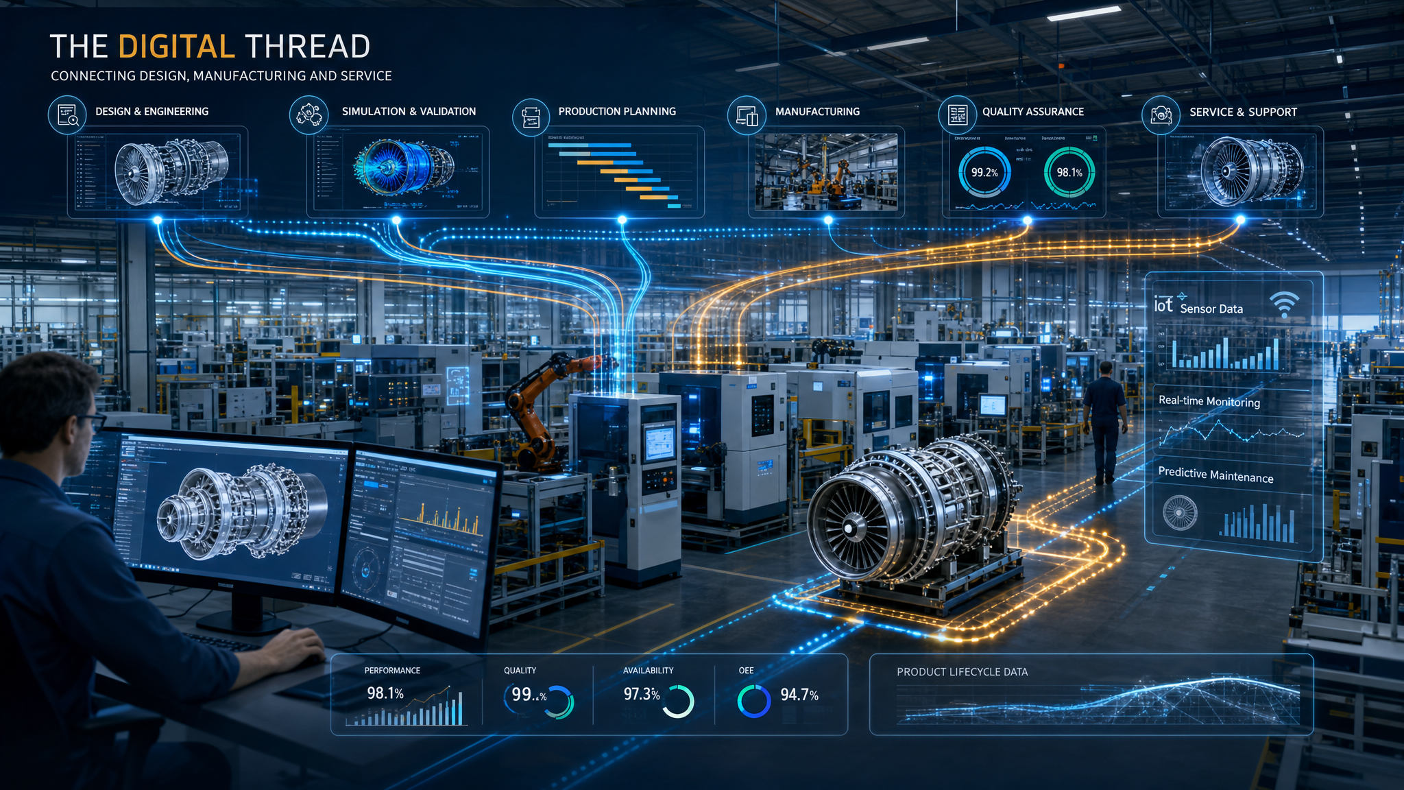 The Digital Thread: Connecting Design, Production, and Quality Across Your Manufacturing Enterprise